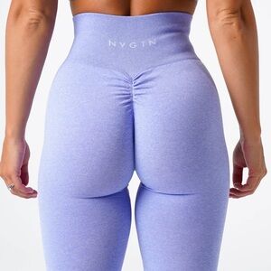 NVGTN Lavender Seamless High-Waist Scrunch Leggings